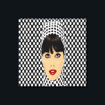 Pop Art Retro Vintage Girl Custom Wall Impressões<br><div class="desc">impressões únicos e legal de arte de Pop com retrato Vintage Girl Grandes personalizadas Wall, Personalize esta elegante arte personalizada de canvas de parede para ajustado de sua preferência exclusiva, altere o tamanho para seu gosto</div>