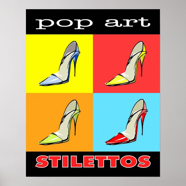 Pop Art Stilettos 16x20 Poster (Frente)