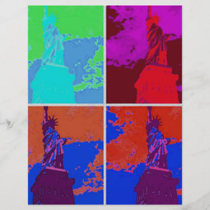 Pop Art Style Estátua da Liberdade