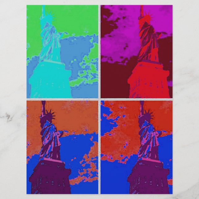 Pop Art Style Estátua da Liberdade (Frente)