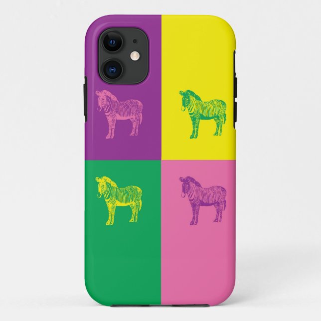 Pop Art Zebra Case-Mate capas de iphone (Verso)