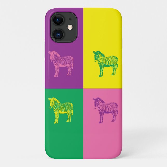 Pop Art Zebra Case-Mate capas de iphone (Verso)