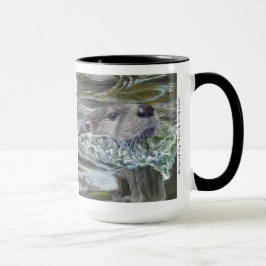 Pop da lontra!  caneca de 15 onças
