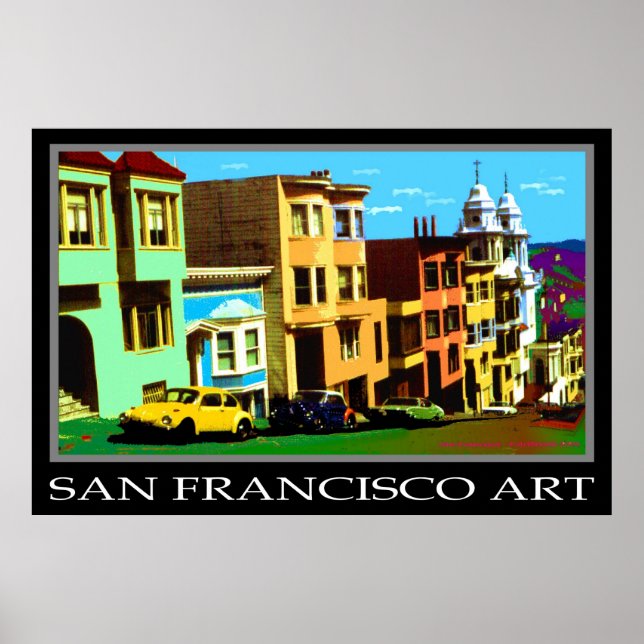 Pop de Art 69 de São Francisco - Poster de Arte Fo (Frente)