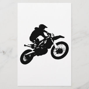 Pop de Arte Branca Negra Motocross Motorcyesporte