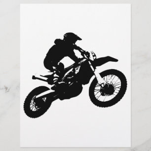 Pop de Arte Branca Negra Motocross Motorcyesporte