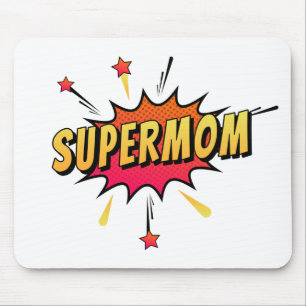 Pop de Arte da Super-Mãe Retrópica Mousepad