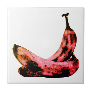 Pop de Arte de Banana Vermelha Cor-de-rosa Legal