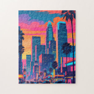 Pop de Arte de Los Angeles Quebra-cabeça - Colorid