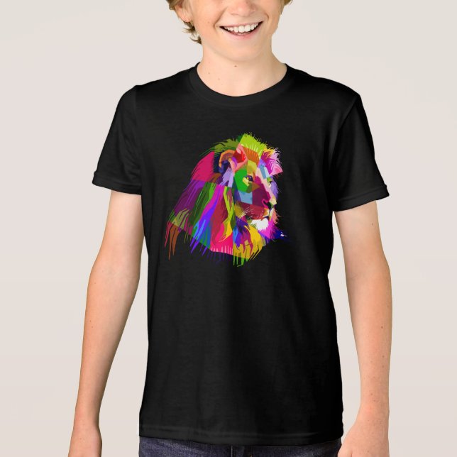 Pop de Arte Prismática de Leão-62502 (Frente)