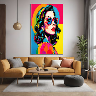 Pop de Arte Vibrante - Poster de Decoração de Pare