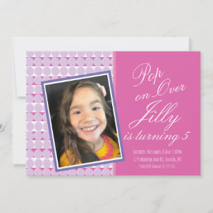 Pop de bolhas sobre a Festa de aniversario de meni