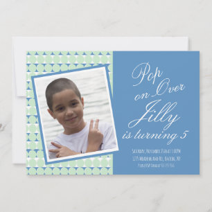 Pop de bolhas sobre a Festa de aniversário dos me