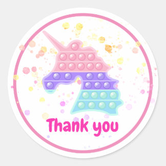 Pop de bolo clássico redondo adesivo