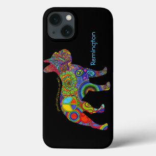 pop de capas de iphone de arte "Peace Love & Bosto
