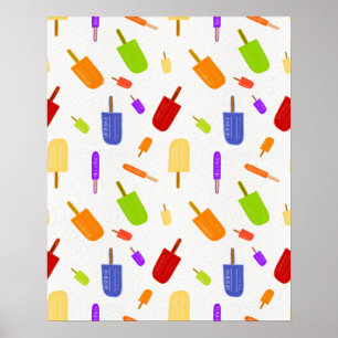 Pop de gelo e poster de borrifar