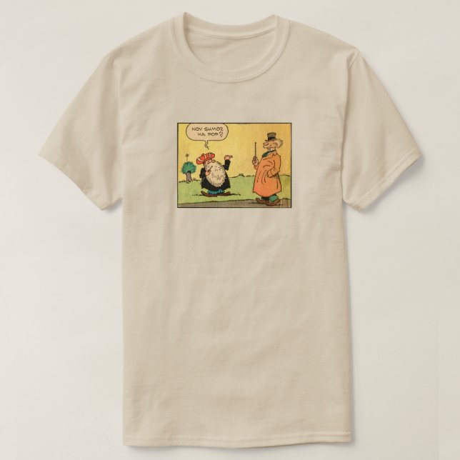 "Pop de Nov Shmoz Ka?" Camisa do cargueiro (Frente do Design)