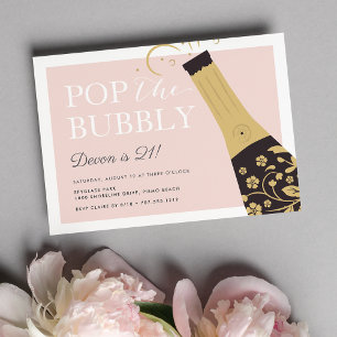 Pop do Bubble CONVITE DE ANIVERSÁRIO