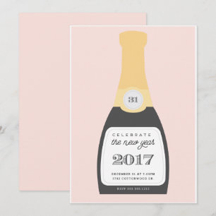 Pop do Champanhe  Convite de festas Véspera de an