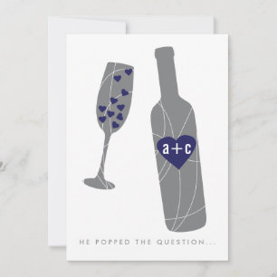 Pop do Marinho de Convite para Festa de noivado de