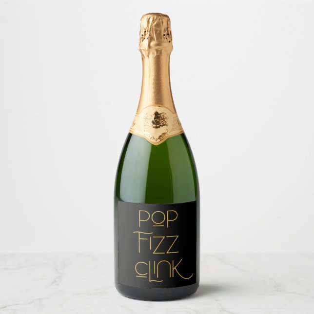 Pop Fizz Clink Elegante Tipografia (Frente)