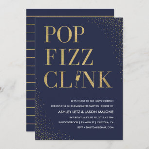 Pop Fizz Convite Para Noivado De Casamento
