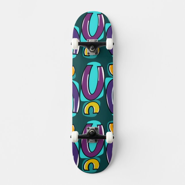 Pop Geometry Skateboard Deck (Frente)