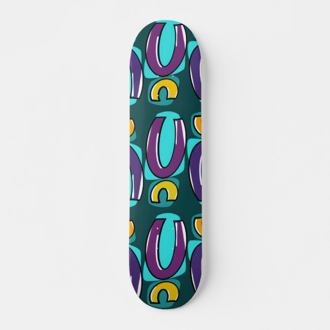 Pop Geometry Skateboard Deck (Frente)
