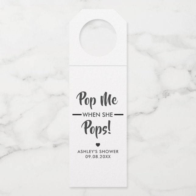 Pop Me Quando Ela Nascer, Etiqueta de Presente par (Frente)