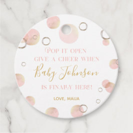 Pop quando ela Pop a etiqueta de favor, a etiqueta