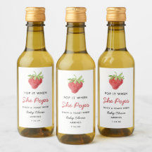 Pop quando ela Pop o Chá de fraldas de morango