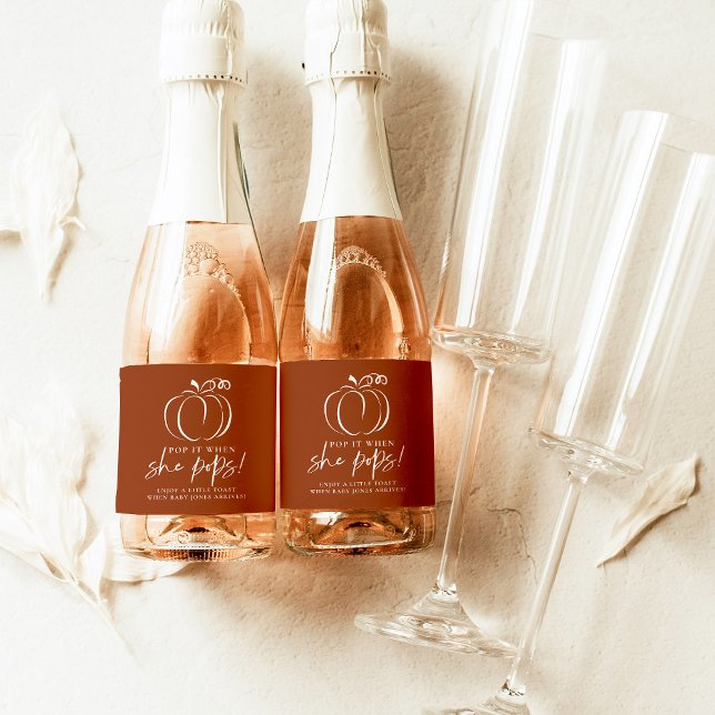 Pop quando ela pop Pumpkin Terracotta Chá de frald (Criador carregado)