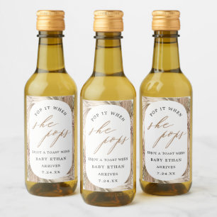 Pop quando Pop o Chá de fraldas de grama de Pampas