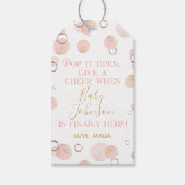 Pop rosa quando ela Pop a etiqueta de champanhe da