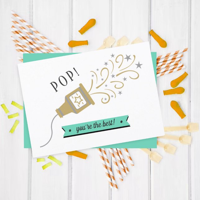 Pop, você é o melhor! Dia de os pais Whimsy Popper (Criador carregado)