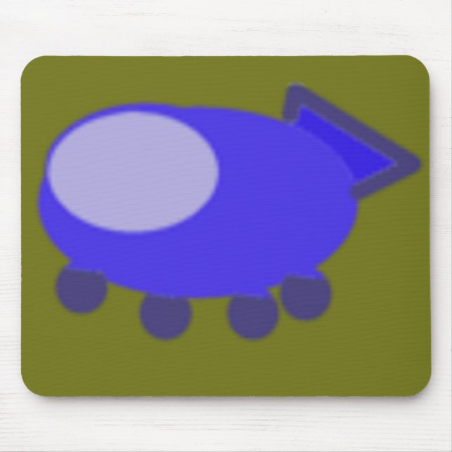 Popcorn Anime Puppy Spaceship Mousepad (Frente)