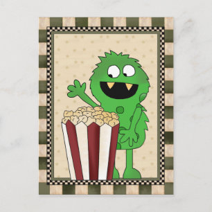 Popcorn Monster adiciona palavras cartão postal