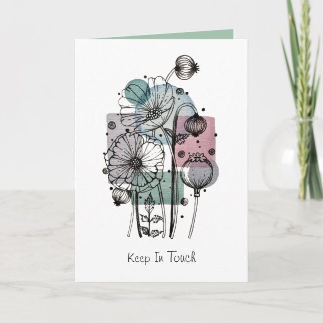 Pópias Em Tinta E Cartão De Água (Frente)