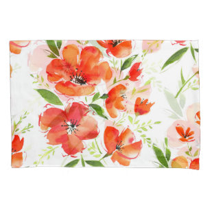 Pópias Laranja Gentil Padrão de Aquarela