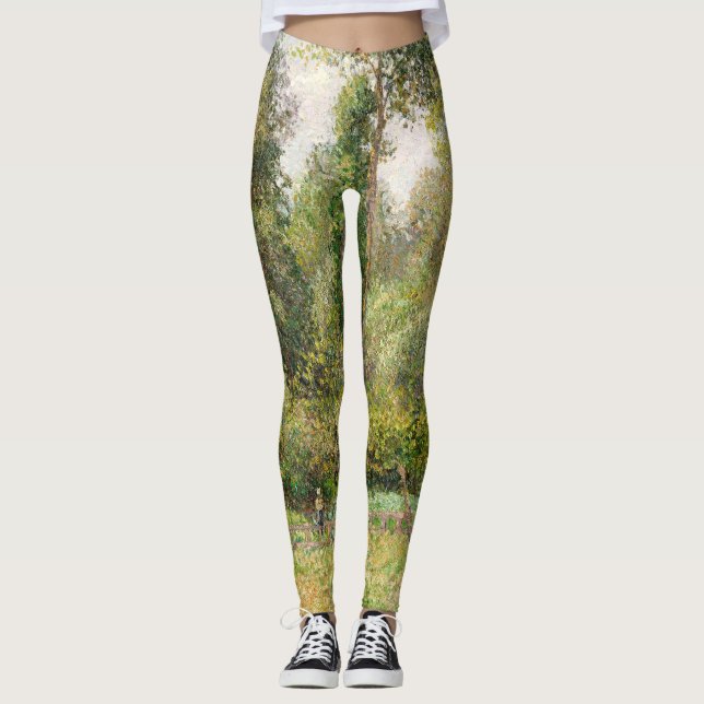 Poplars, Éragny Camille Pissarro Leggings (Frente)