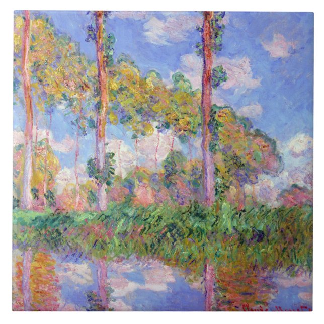 Poplars no Sol, Monet (Frente)