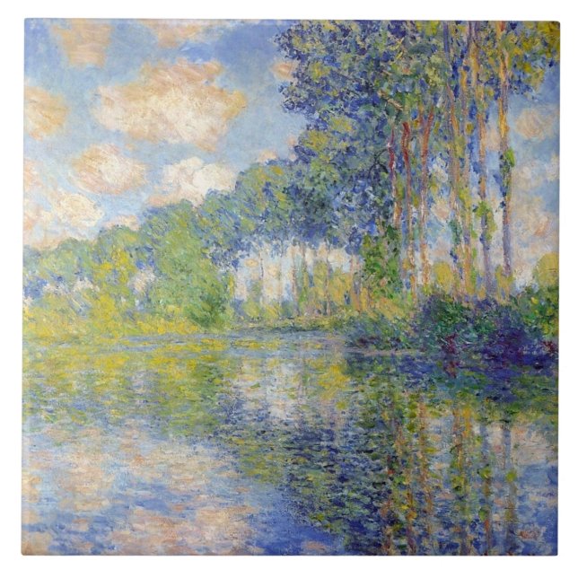 Poplars on the River Epte (por Claude Monet) (Frente)