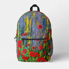 Poppies Back Pack