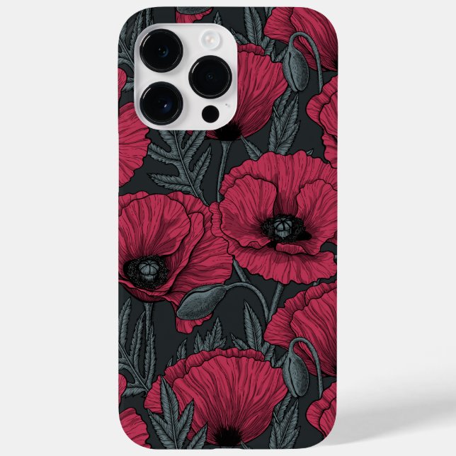 Poppies em Viva Magenta (Verso)