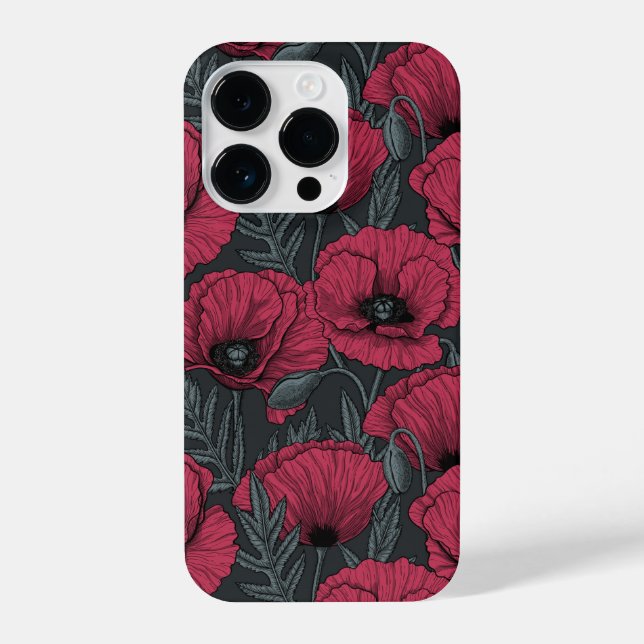 Poppies em Viva Magenta (Verso)