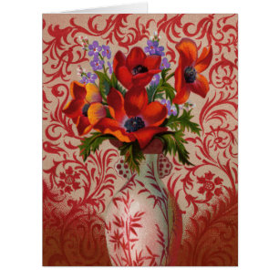 Poppies Grande Cartão de Saudação
