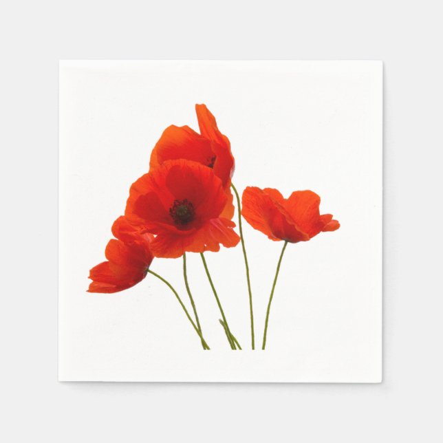 "Poppies" guardanapos de papel design (Frente)