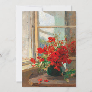 Poppies pela janela   Olga Wisinger-Florian