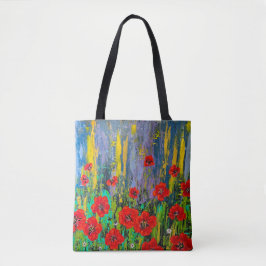 Poppies Tote Bag Art Abstrato