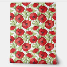 Poppies vermelhos - Floral personalizado
